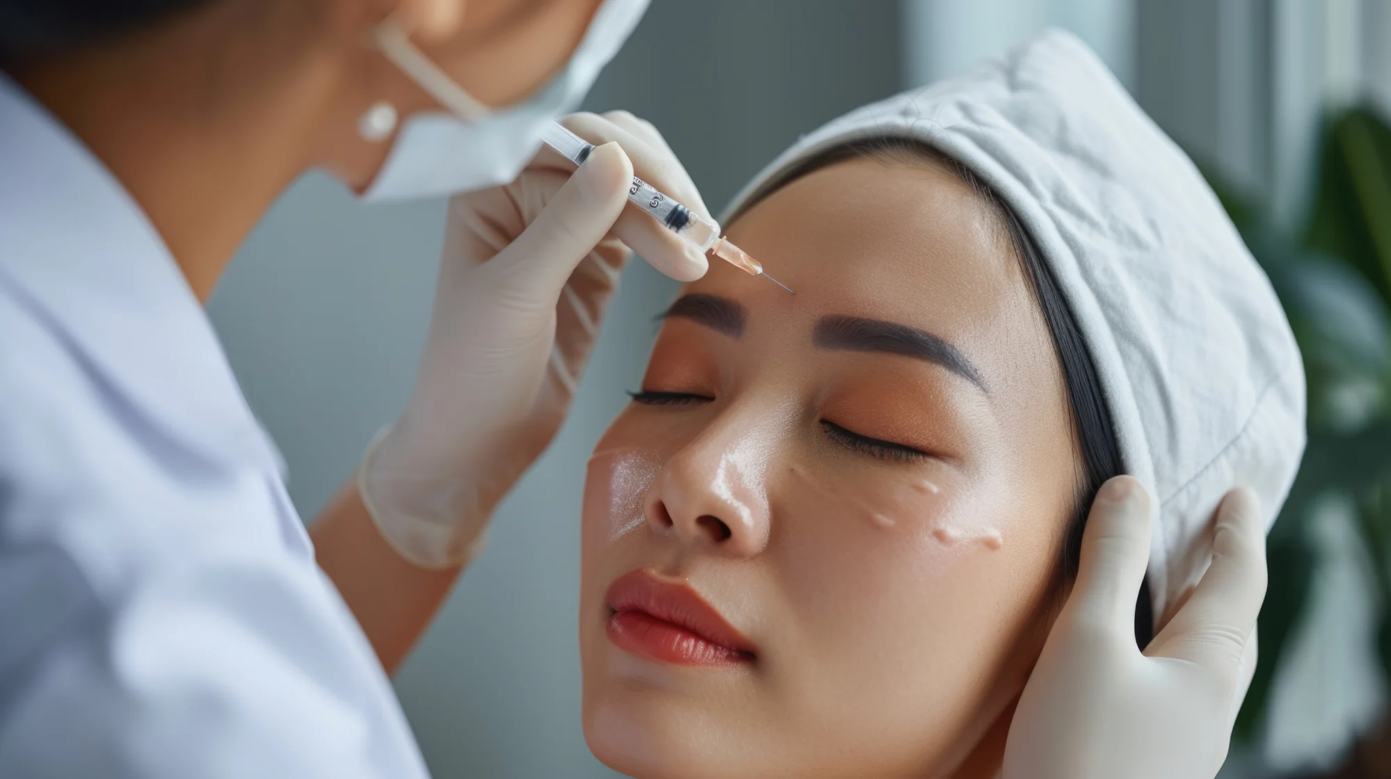 a woman getting Neurotoxin injections